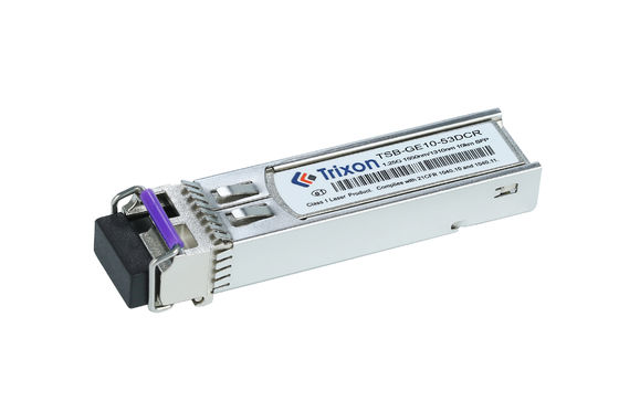 주문 TSB-GE10-53DCR 1.25G BIDI 양방향 SFP 트랜시버 1550nm/1310nm 파장 10km -5°C ~ +70°C SMF 온라인 제품