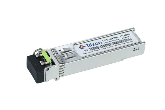 TSC-GE20-XXDCR 20km 3.3V CWDM SFP 트랜시버 Mod1270 Nm-1610 Nm 파장 1.25G 데이터 레이트