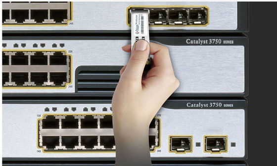 디지털 진단 기능 QSFP 트랜시버 모듈 1310nm 쿼드라 소형 인자 플러거블 트랜시버 최대 25.78125Gbps 데이터 레이트